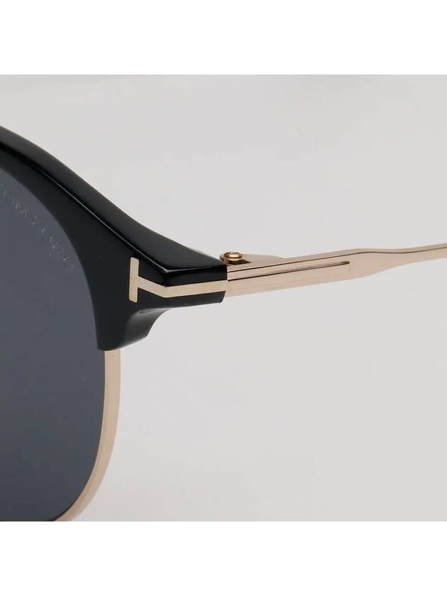 Sunglasses TF889K 01A round gold rim Asian fit - TOM FORD - BALAAN 5