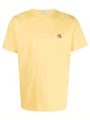 Fox Head Patch Classic Short Sleeve T-Shirt Yellow - MAISON KITSUNE - BALAAN 2