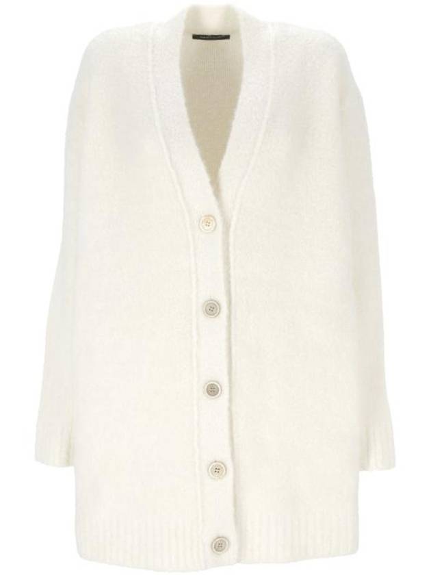 Cashmere Blend Long Cardigan White - FABIANA FILIPPI - BALAAN 1