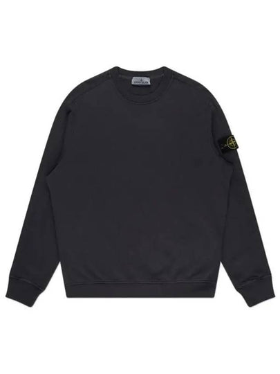 Logo Patch Crew Neck Sweatshirt Dark Grey - STONE ISLAND - BALAAN 2