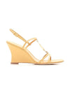 85MM Capri Miller Wedge Sandal Heels Yellow - TORY BURCH - BALAAN 1