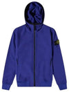 Wappen Patch Soft Shell Hooded Jacket Blue - STONE ISLAND - BALAAN 2