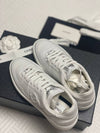 CC Logo Calfskin Low Top Sneakers White - CHANEL - BALAAN 7