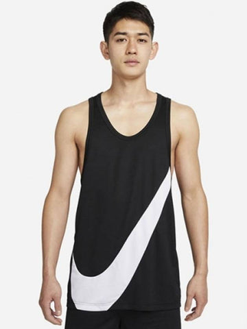 01 DH7133 013 Dry Fit Crossover Bigs Wooshi Jersey Tank Top Black White - NIKE - BALAAN 1