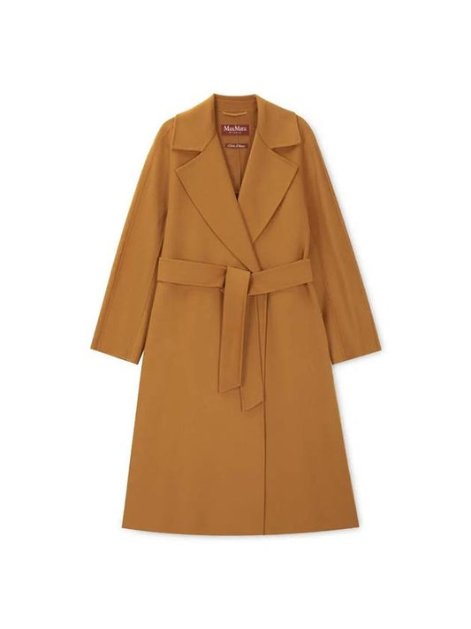 Cles Virgin Wool Single Coat Camel - MAX MARA - BALAAN 1