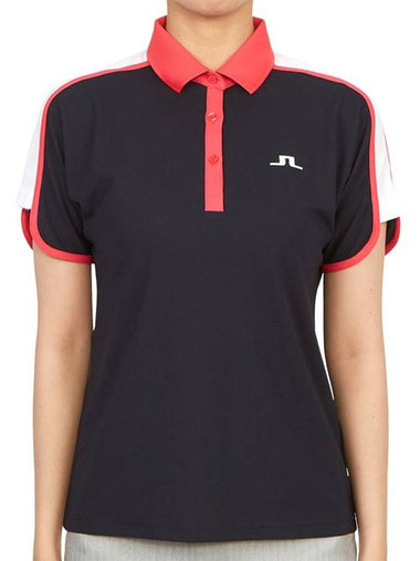 Golf wear women s collar short sleeve t shirt GWJT08096 6855 - J.LINDEBERG - BALAAN 1