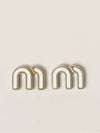 Enameled Metal Earrings Gold - MIU MIU - BALAAN 2