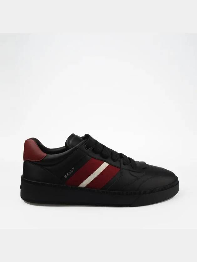 Rebby Leather Low-Top Sneakers Black - BALLY - BALAAN 2