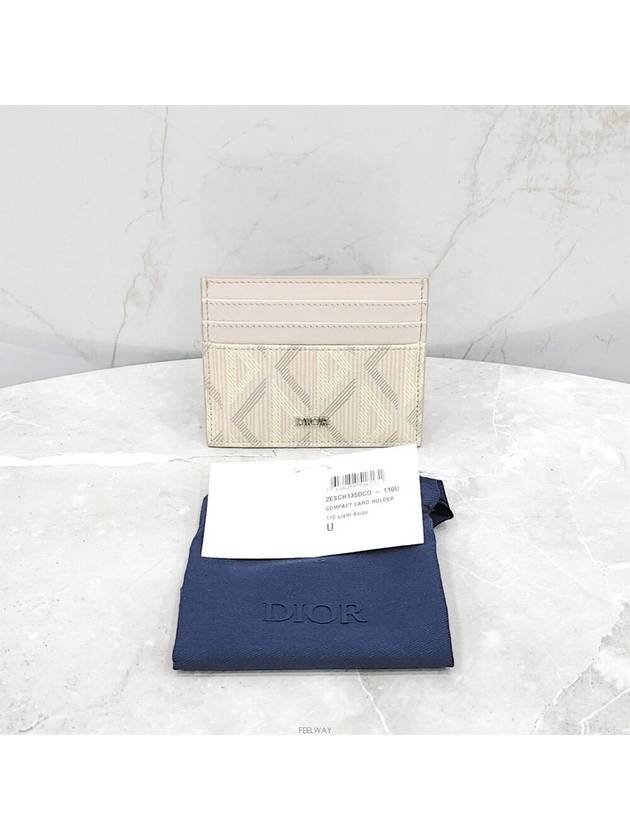 Lux You CD diamond print card wallet - DIOR - BALAAN 7