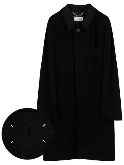 Wool Viscose Single Coat Black - MAISON MARGIELA - BALAAN 2