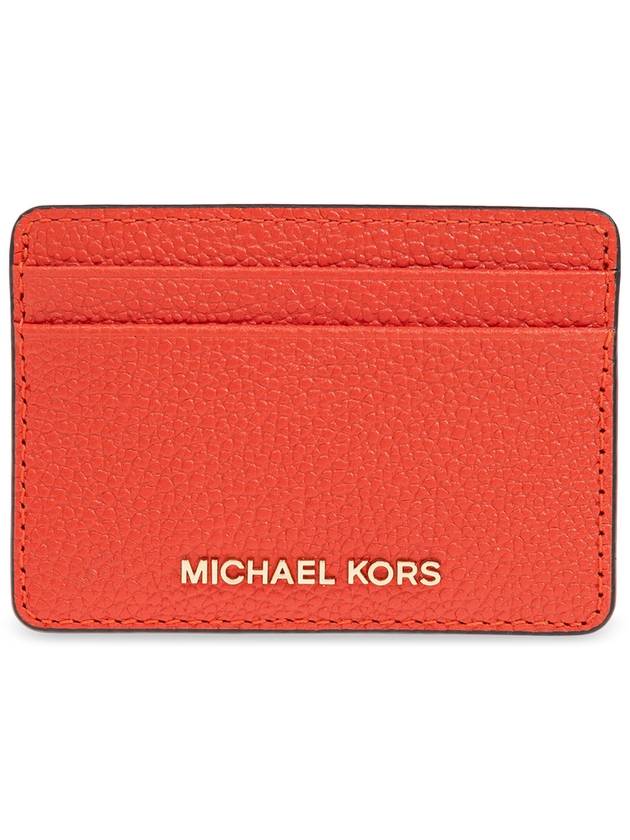 Michael Michael Kors Card Case Jet Set, Women's, Red - MICHAEL KORS - BALAAN 1