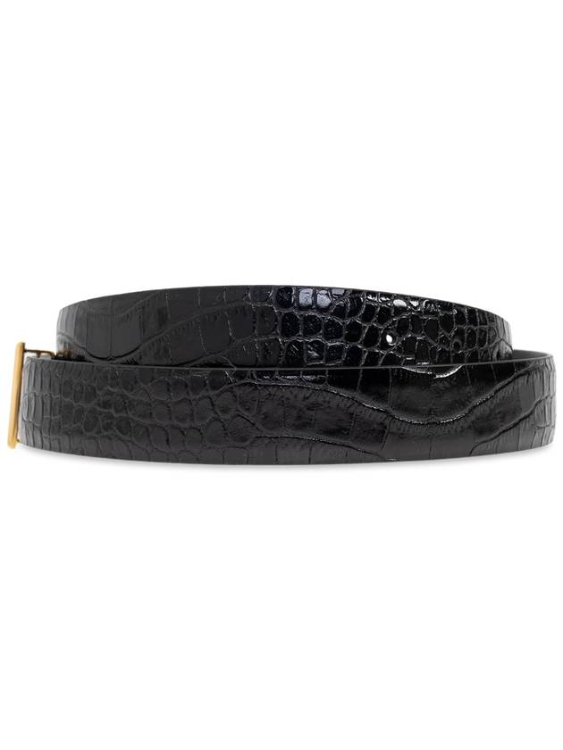 Tom Ford Leather Belt, Women's, Black - TOM FORD - BALAAN 3