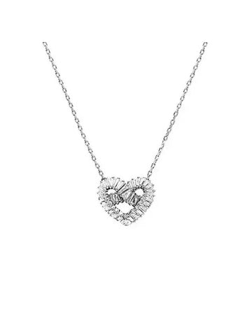 Matrix Heart Pendant Necklace Silver - SWAROVSKI - BALAAN 1