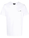 Men's Item Logo Cotton Short Sleeve T-Shirt White - A.P.C. - BALAAN 2