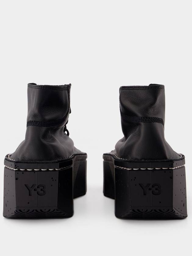 Kyasu Hi Sneakers - Y-3 - Leather - Black - Y-3 - BALAAN 3