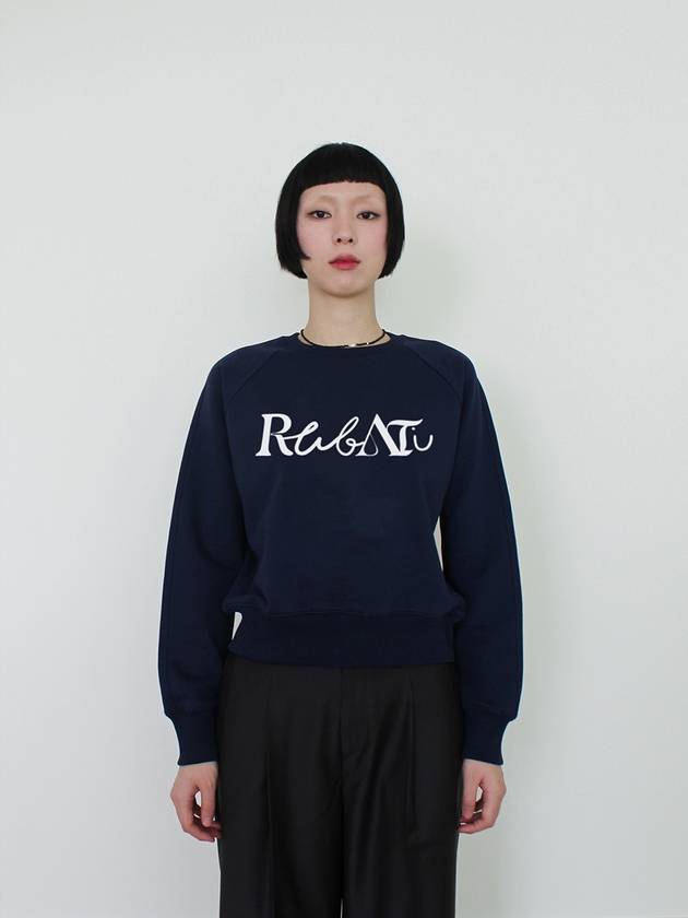 Lettering Logo Sweatshirt NAVY - RUBATI - BALAAN 1