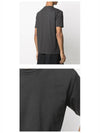 Men's Back Stitch Round Neck Short Sleeve T-Shirt Anthracite - MAISON MARGIELA - BALAAN 6