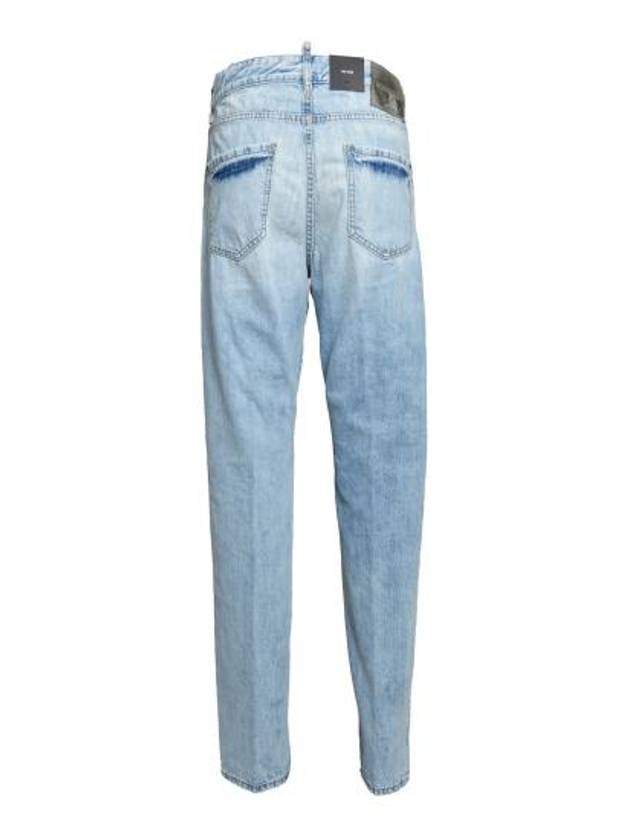 Distressed Detail Slim Cut Jeans Blue - DSQUARED2 - BALAAN 3