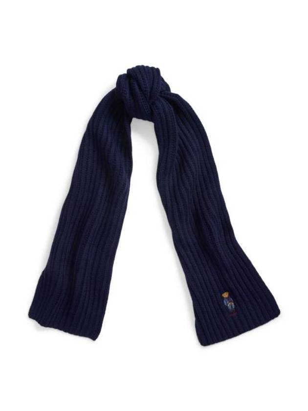 Teddy Bear Muffler Navy - POLO RALPH LAUREN - BALAAN 3