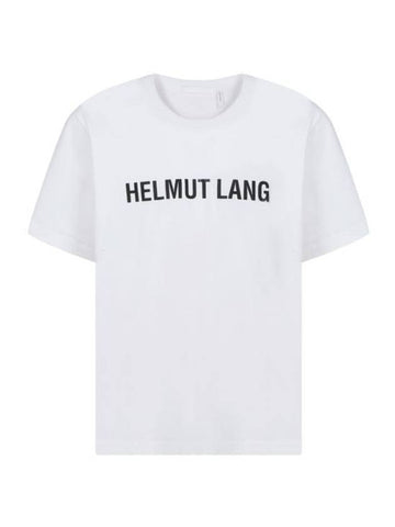 Core Logo Print Classic Short Sleeve T-Shirt White - HELMUT LANG - BALAAN 1