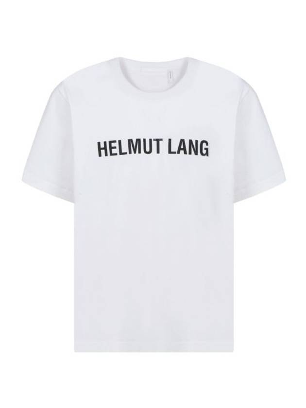 Core Logo Print Classic Short Sleeve T-Shirt White - HELMUT LANG - BALAAN 1