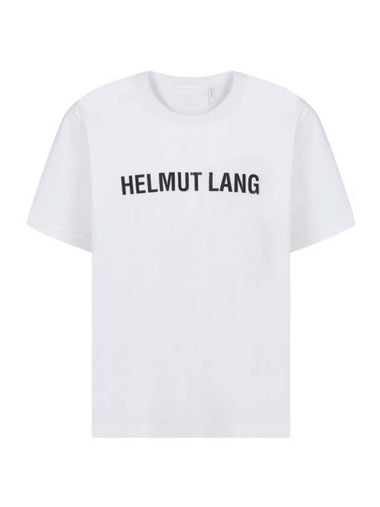 Core Logo Print Classic Short Sleeve T-Shirt White - HELMUT LANG - BALAAN 1