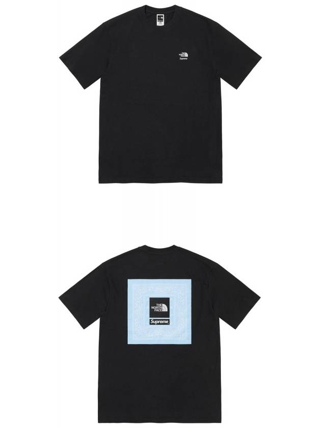 NF0A7WXDJK3 x The North Face logo embroidery bandana short sleeve tshirt black men's tshirt TEO - SUPREME - BALAAN 4