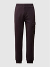 Diagonal Raised Fleece Track Pants Nightshade - CP COMPANY - BALAAN 4