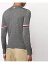 Merino Striped Crew Neck Knit Top Grey - THOM BROWNE - BALAAN 4