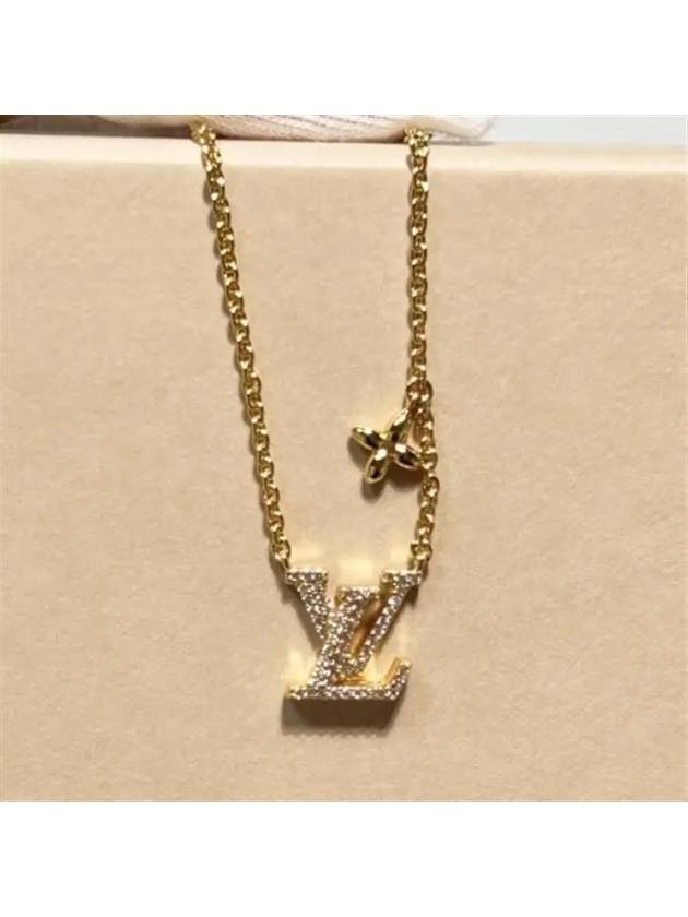 LV Iconic Crystal Necklace Gold - LOUIS VUITTON - BALAAN 2