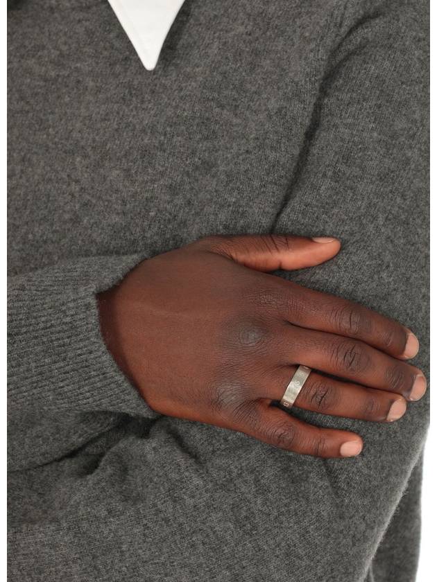 Numerical Logo Engraved Ring Silver - MAISON MARGIELA - BALAAN 6