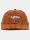 Harris Tweed 6 panel cap FW24H100 RUST - SUPREME - BALAAN 3