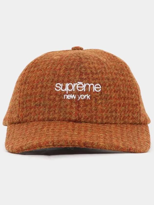 Harris Tweed 6 panel cap FW24H100 RUST - SUPREME - BALAAN 3