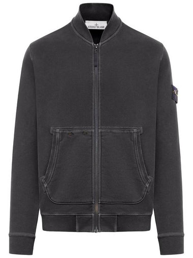 Stone Island logo patch zip up jacket - STONE ISLAND - BALAAN 1