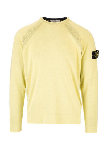 Wappen Reversible Crew Neck Sweatshirt Lemon - STONE ISLAND - BALAAN 1