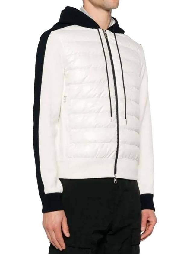 Hooded Padded Cardigan White - MONCLER - BALAAN 4