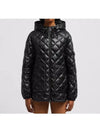 2F00011 595ZZ 999 CAMICIA Quilted Black Hooded Down Jacket - MONCLER - BALAAN 1