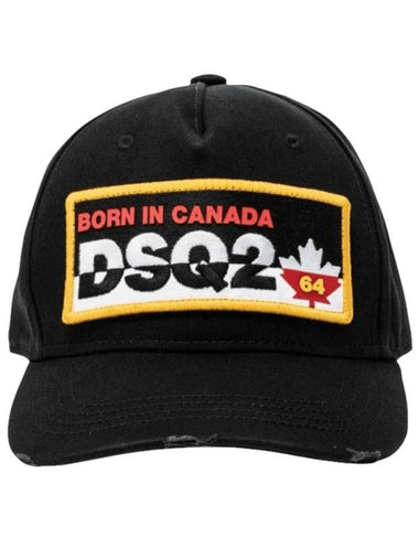 Logo Baseball Ball Cap Black - DSQUARED2 - BALAAN 1