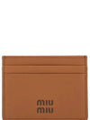 Leather Card Wallet Brown - MIU MIU - BALAAN 2