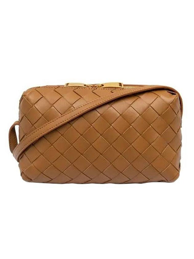 Intrecciato Mini Cross Bag Brown - BOTTEGA VENETA - BALAAN 1