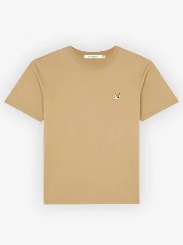 Fox Head Patch Classic Short Sleeve T-Shirt Beige - MAISON KITSUNE - BALAAN 2