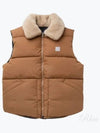 Teddy Puffer Vest Jacket Dark Beige - A.P.C. - BALAAN 2