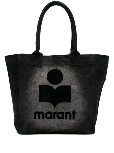 Yenky Small Cotton Tote Bag Black - ISABEL MARANT - BALAAN 1