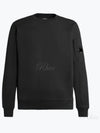 Diagonal Raised Fleece Sweatshirt Black - CP COMPANY - BALAAN 2