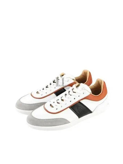 Leather Panel Low Top Sneakers White - TOD'S - BALAAN 2