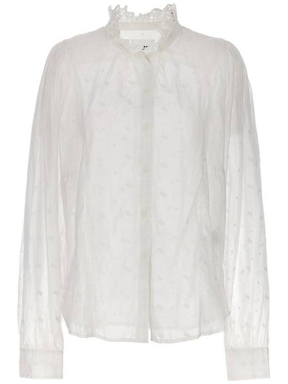 Terzali Cotton Shirt White - ISABEL MARANT ETOILE - BALAAN 2