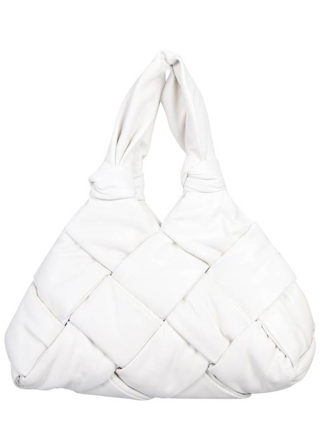 Padded Rock Shoulder Bag White - BOTTEGA VENETA - BALAAN 3