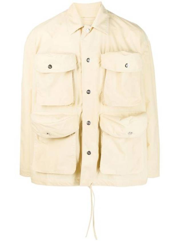 Multi Cargo Pocket Shirt Jacket Beige - SUNNEI - BALAAN 2