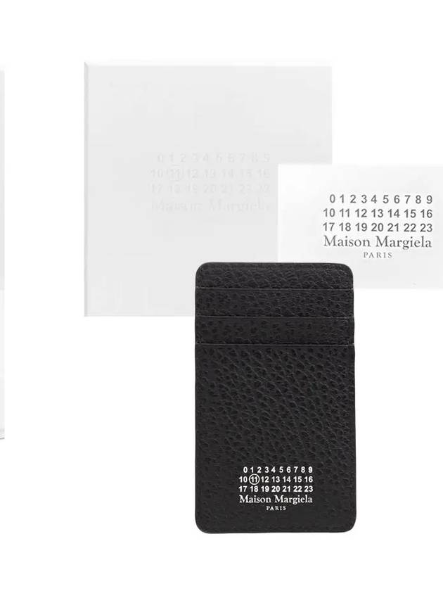 4 Stitch Leather Card Wallet Black - MAISON MARGIELA - BALAAN 7