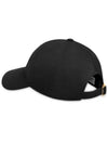 Embroidered Logo Cotton Ball Cap Black - CELINE - BALAAN 5